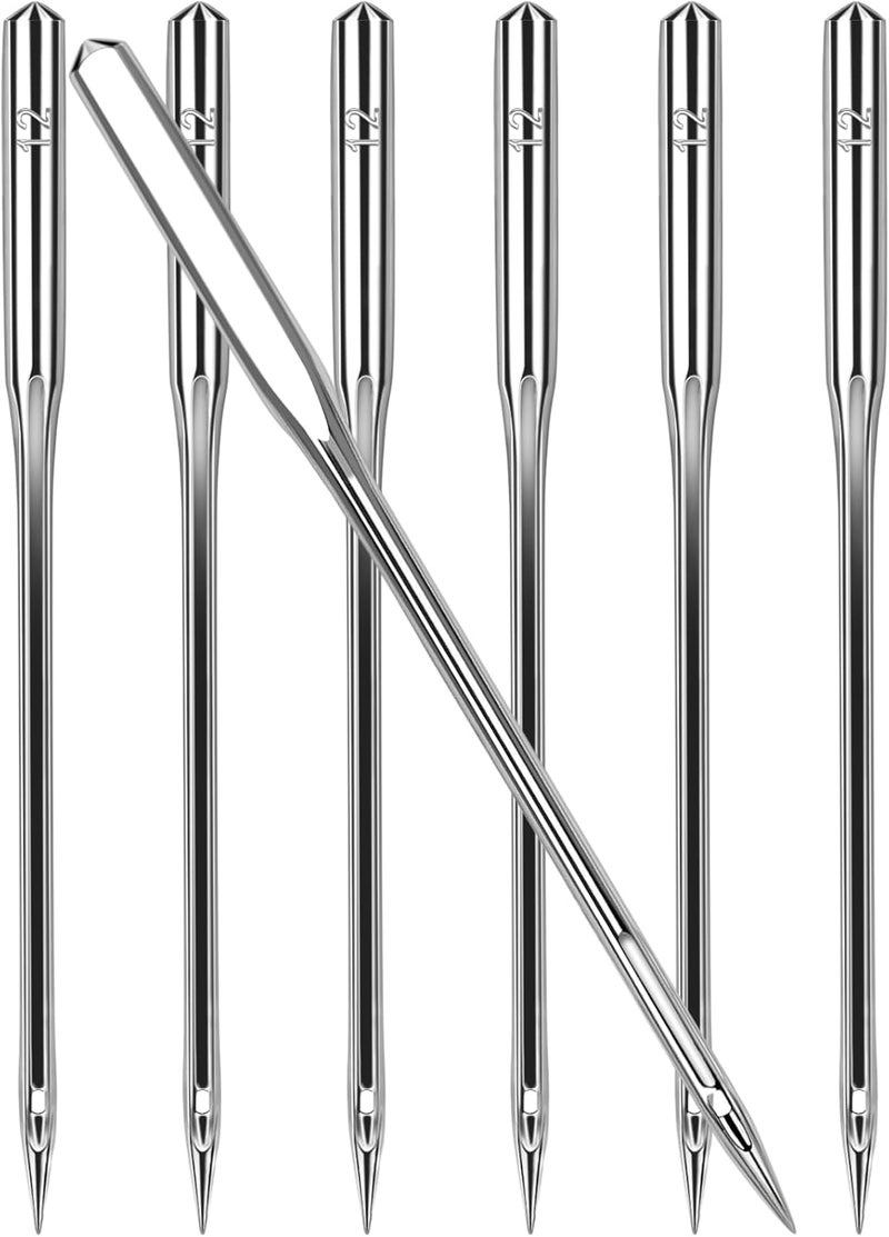 AUGHOA 60 PCS Universal Sewing Machine Needles, Size 80/12 Needles for Medium-Weight Fabrics, Suitable for Singer, Brother, Janome Home Sewing Machine - Image 1